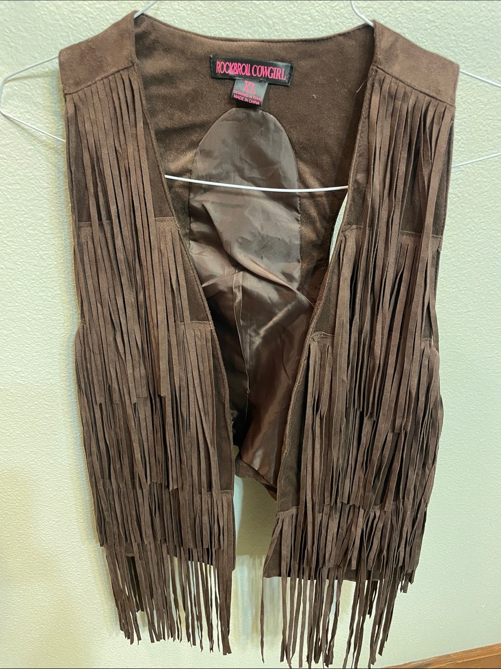 Women’s Rock&Roll brown fringe vest